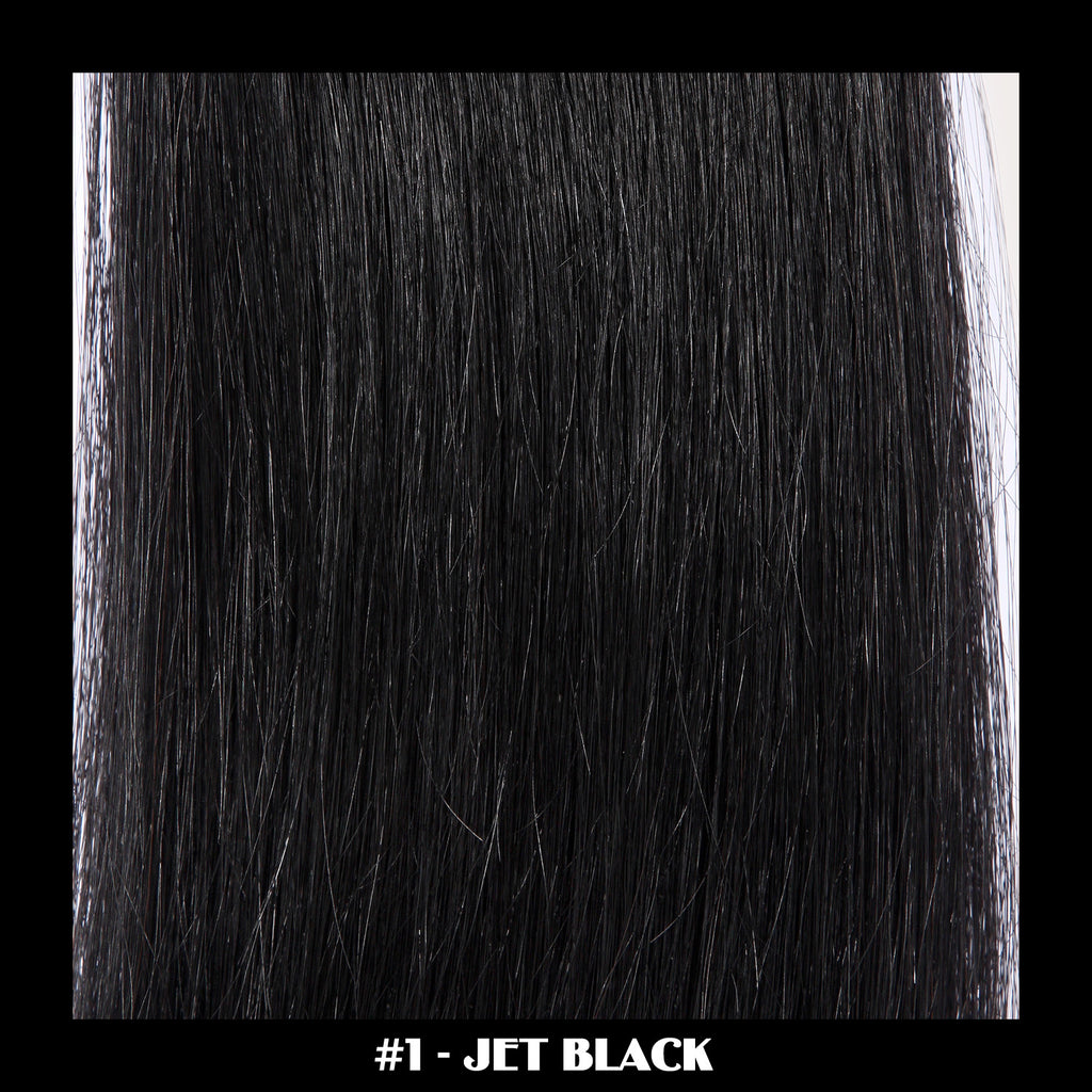 20" Deluxe Remi Weave Hair Extensions 140g in #1 - Jet Black
