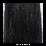 20" Deluxe Remi Weave Hair Extensions 140g in #1 - Jet Black - Dolled Up Hair Extensions - 1