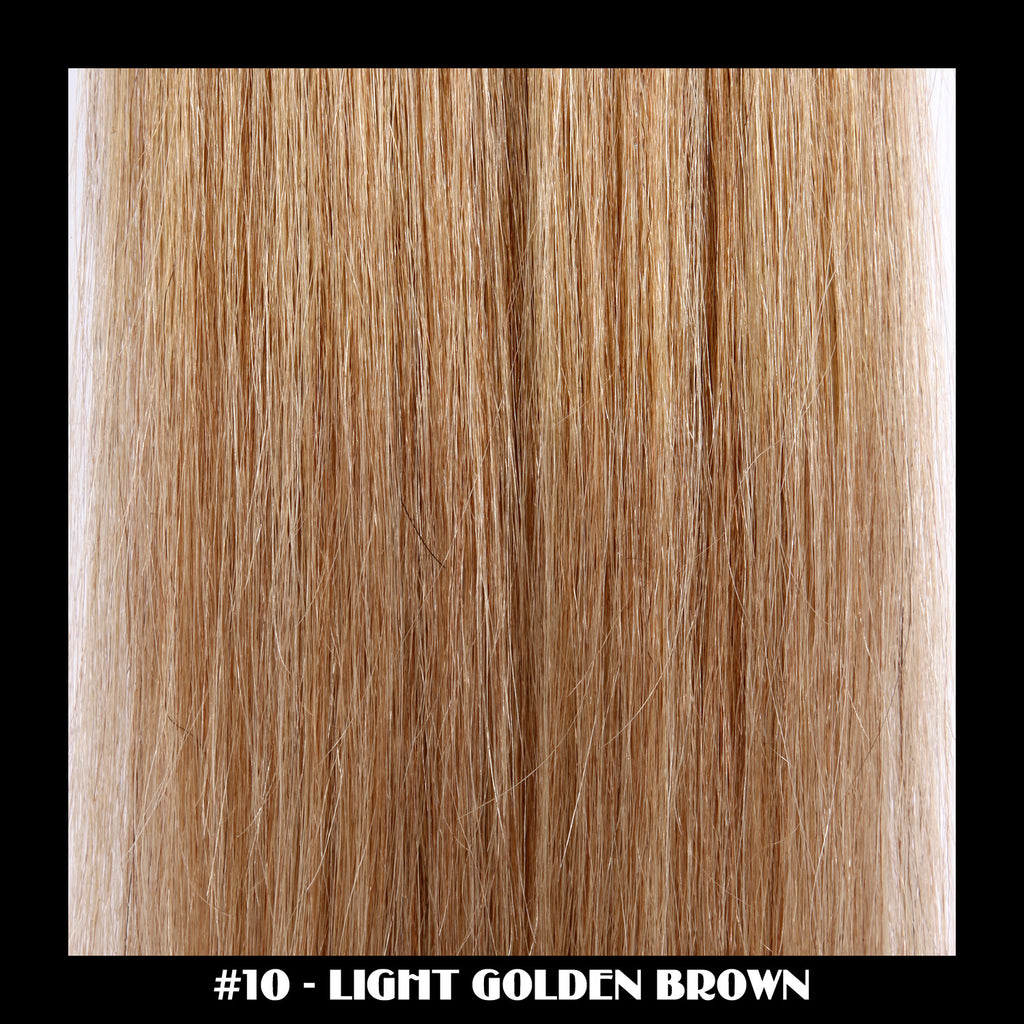 26" Deluxe Remi Weave Hair Extensions 140g in #10 - Light Golden Brown