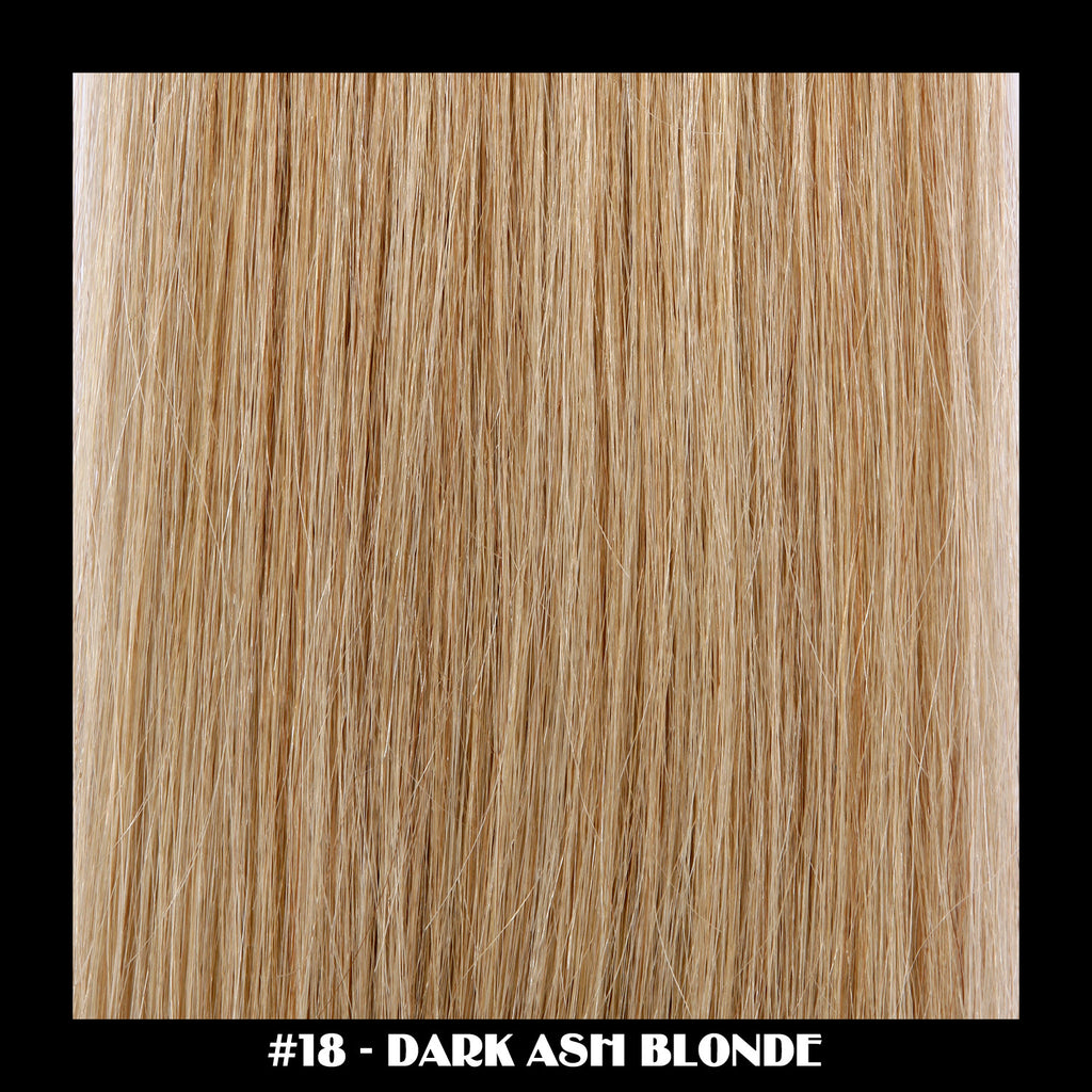 20" Deluxe Remi Weave Hair Extensions 140g in #18 - Dark Ash Blonde