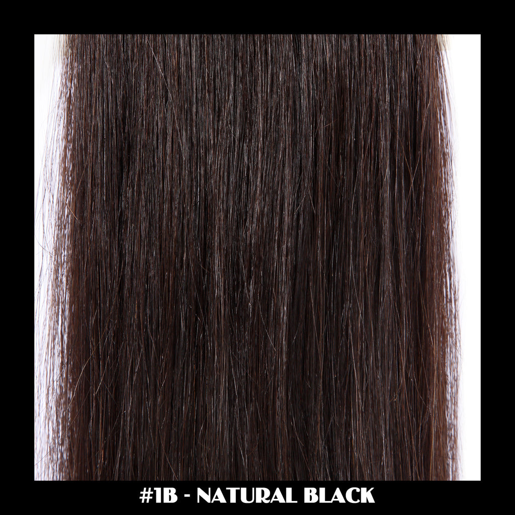 26" Deluxe Remi Weave Hair Extensions 140g in #1B - Natural Black