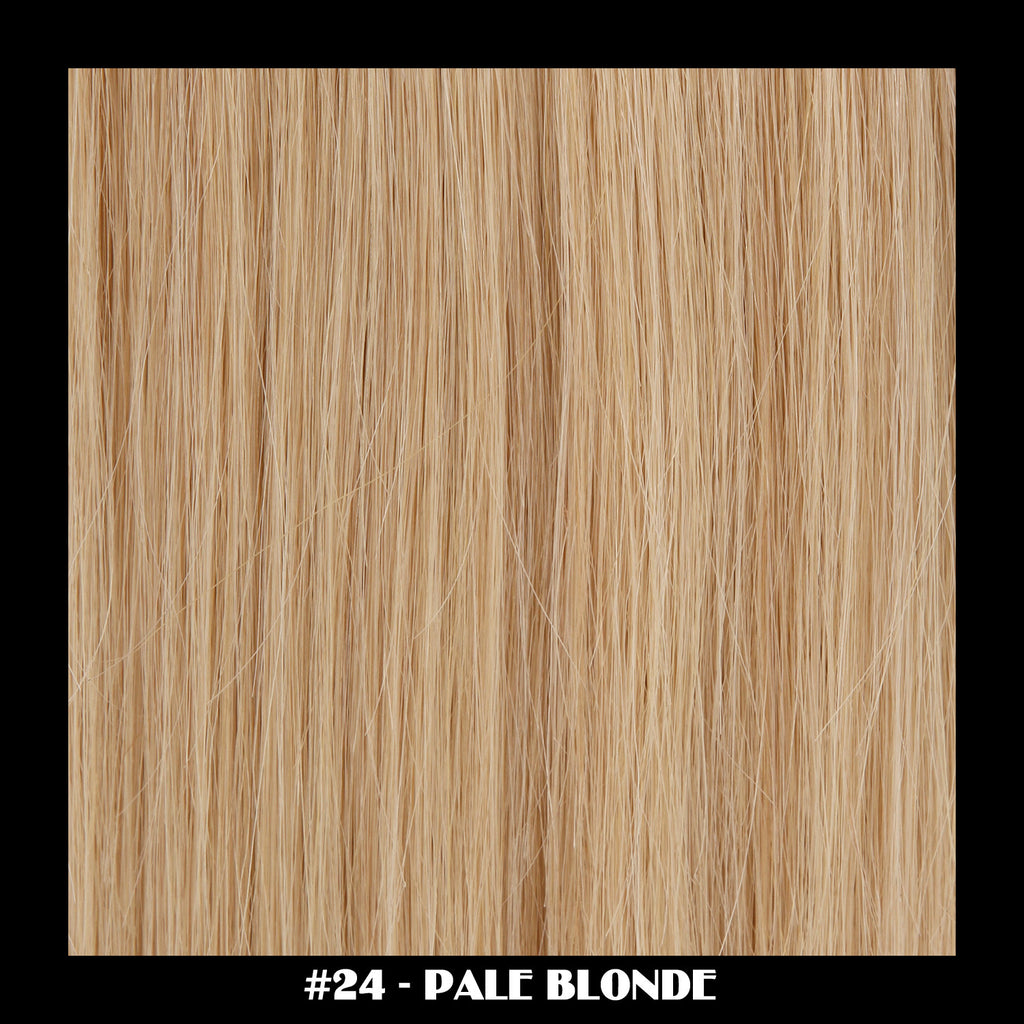 20" Deluxe Remi Weave Hair Extensions 140g in #24 - Pale Blonde