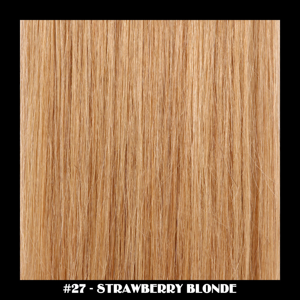 26" Deluxe Remi Weave Hair Extensions 140g in #27 - Strawberry Blonde