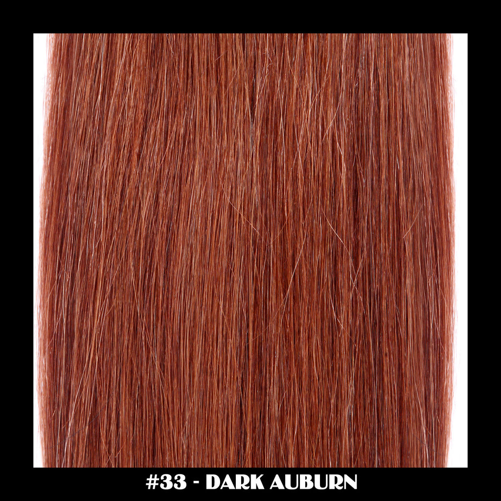 26" Deluxe Remi Weave Hair Extensions 140g in #33 - Dark Auburn
