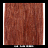 26" Deluxe Remi Weave Hair Extensions 140g in #33 - Dark Auburn - Dolled Up Hair Extensions - 1