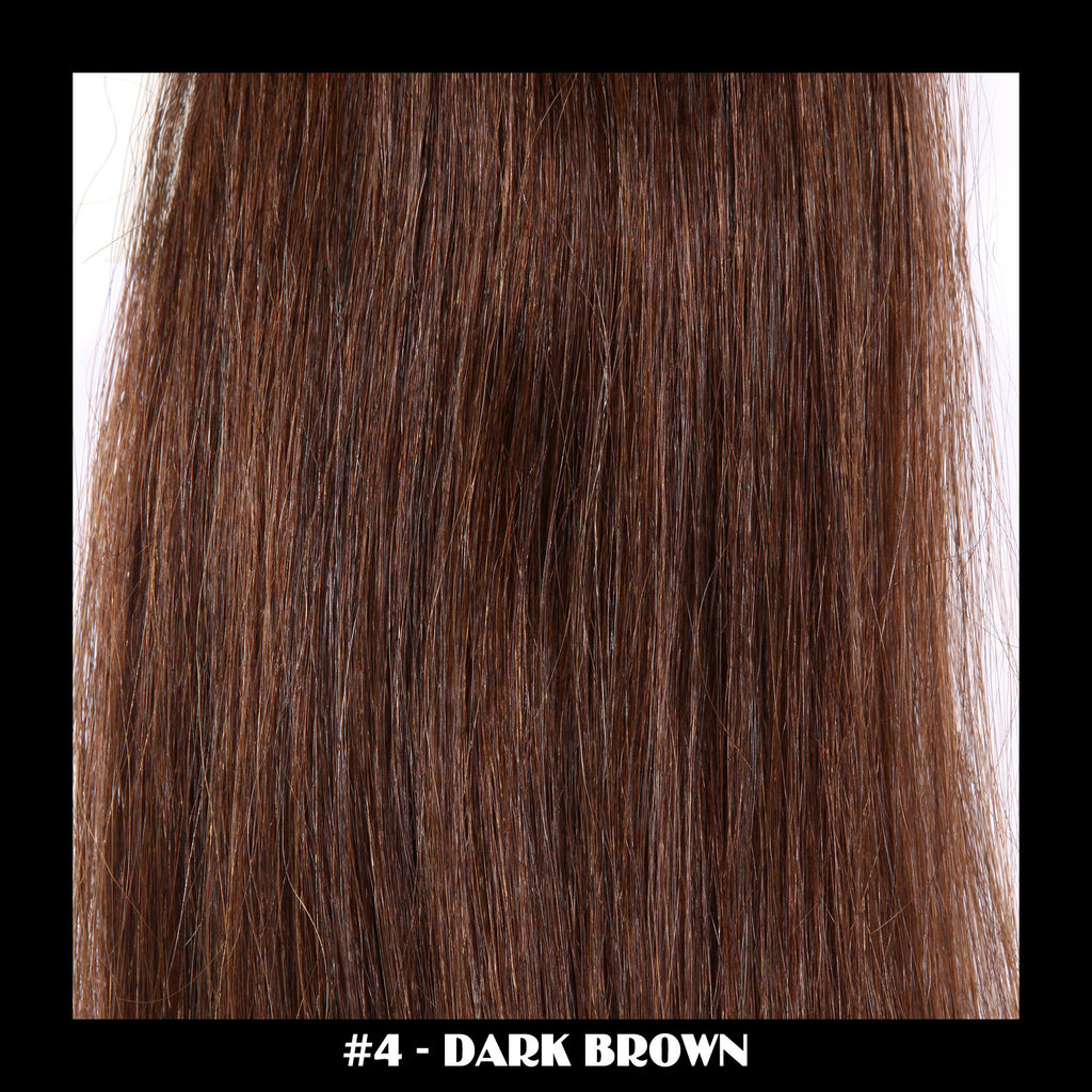 26" Deluxe Remi Weave Hair Extensions 140g in #4 - Dark Brown