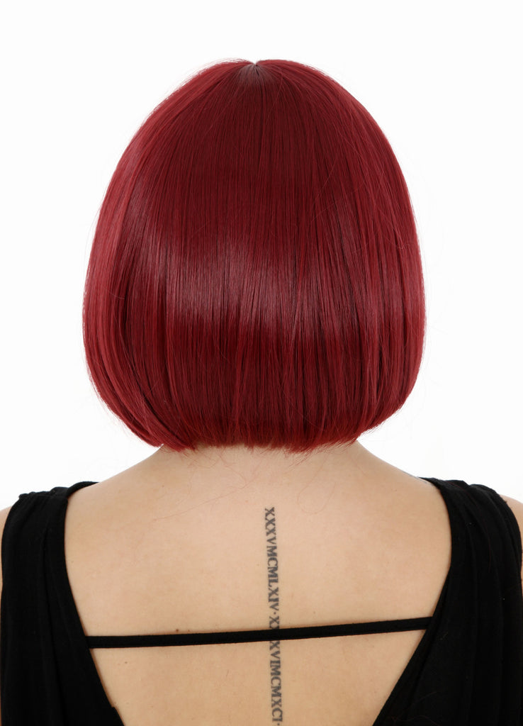 Breeze Party Bob Full Head Synthetic Wig in #20F Poppy Red