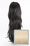 Chloe Long Natural Wavy Synthetic Half Head Wig in Pure Blonde #613 - Dolled Up Hair Extensions - 1