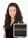 Grace Long Beach Wavy Half Head Wig in Darkest Brown #2 - Dolled Up Hair Extensions - 1