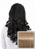 Ruby 20" Curly Half Head Synthetic Wig in Harvest Blonde #18H24 - Dolled Up Hair Extensions - 1