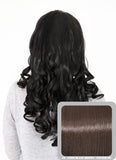 Ruby 20" Curly Half Head Synthetic Wig in Chocolate Brown #6 - Dolled Up Hair Extensions - 1