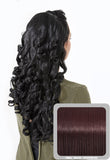 Alice 22" Long Fancy Curls Half Head Wig in Plum #99J - Dolled Up Hair Extensions - 1