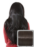 Emma Long Wavy Half Head Wig In Dark Brown (#4) - Dolled Up Hair Extensions - 1