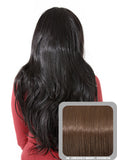Emma Long Wavy Half Head Wig In Chestnut Brown (#8) - Dolled Up Hair Extensions - 1