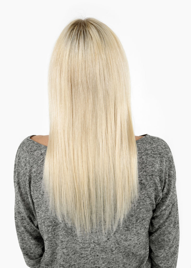18" Remy Human Hair Invisible Tape Extensions 75g in Swedish Blonde (#20)