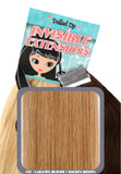 18" Remy Human Hair Invisible Tape Extensions 75g in Golden Brown (#12) - Dolled Up Hair Extensions - 1