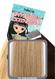 20" Remy Human Hair Invisible Tape Extensions 75g in Dark Ash Blonde (#18) - Dolled Up Hair Extensions - 1