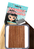 20" Remy Human Hair Invisible Tape Extensions 75g in Light Auburn (#30) - Dolled Up Hair Extensions - 1