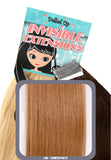 16" Remy Human Hair Invisible Tape Extensions 75g in Chestnut Brown (#8) - Dolled Up Hair Extensions - 1